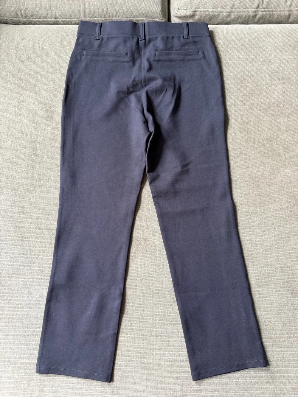 NWT Quince Ultra Stretch Ponte Straight Leg Pants S Navy